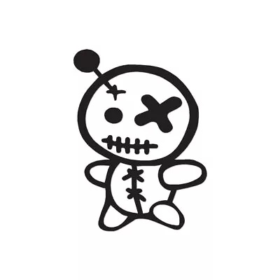 Voodoo Doll Cute - Vinyl Decal Sticker - Multiple Color & Sizes - Ebn724 • $3.71