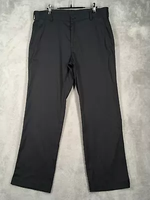 Nike Tech Golf Pants Mens Size 35x30 Black Chino Lightweight Dri-Fit 472532-010 • $16.99