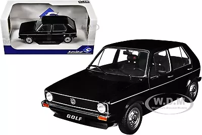 1983 Volkswagen Golf L Black 1/18 Diecast Model Car By Solido S1800209 • $39.99