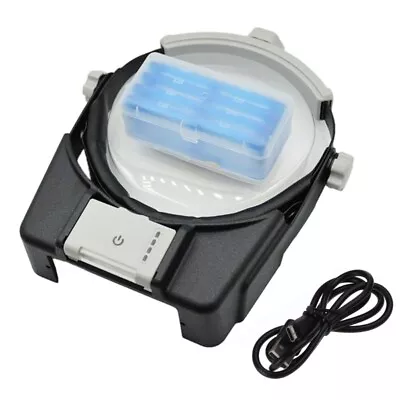 4 LED Headband Headset Heads Lamp Light Jeweler Magnifier Magnifying Glass Loupe • £17.45