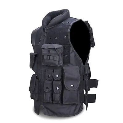 Tactical Vest Black Men's Military Hunting Vest • $58.47