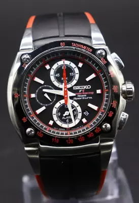Seiko Sportura Honda F1 Racing Team Chronograph Men's Watch 7T62-0GR0 SNA749 • £314.10