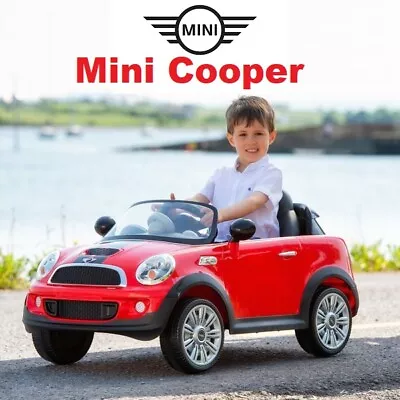 Kids Mini Cooper 6V Electric Outdoor Ride On Car With Remote Control+LED Lights  • £209.99