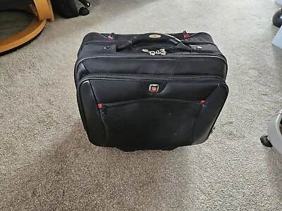 £29.99 • Buy Wenger Swiss Gear Wheeled Laptop Case Hand Luggage Travel Bag Cabin Flight GC