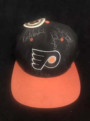 Rare HOF Flyers Autographed Hat Includes Bobby Clarke Bernie Parent Bill Barber • $99