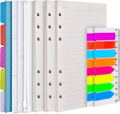 A6 Refill Paper 3 Pack 6 Ring Planner Binder A6-4.1  X 6.7  Off-White  • $11.76