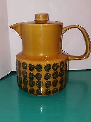 VTG Melitta Germany Mustard Yellow & Teal Porcelain 1 QT Teapot Milk Pitcher • $21