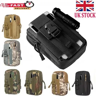 £1.99 • Buy Tactical Waist Pack Belt Bag Camping Outdoor Hiking Military Molle Pouch Wallet