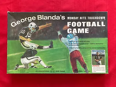 1972 George Blanda's Monday Nite Touchdown Football Game / New / NFL / Raiders • $149.95