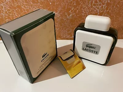 Lacoste After Shave Vintage - Used Empty Bottle And Box • £20