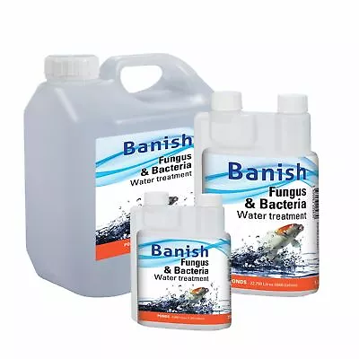 £8.95 • Buy Banish Fungus And Bacteria Water Treatment Cure Koi Pond Disease Infection Fish 