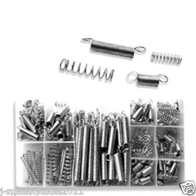 200 Small Metal Loose Steel Coil Springs Assortment Kit • $12.95