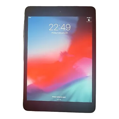 Apple IPad Mini 2 - 16GB WiFi Space Grey (A1489) Tested & Unlocked With Charger • $89.95