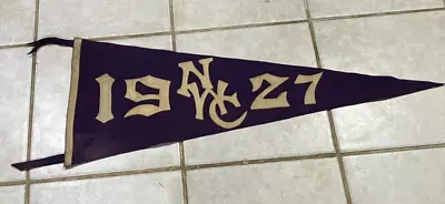 Antique 1927 Schloss Mfg NWC University Of Northwestern Wildcats College Pennant • $32.50