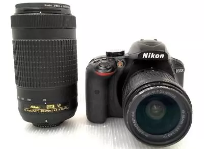 Nikon D3400 Double Zoom Kit Digital Single Lens Reflex • $1028.38