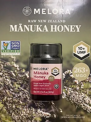 MELORA Raw New Zealand Manuka Honey UMF 10+ MGO 263+ (500g) • $39.99