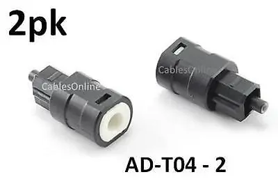 2-PACK Mini Optical Female To Digital Optical Toslink Male Audio Adapter • $6.10