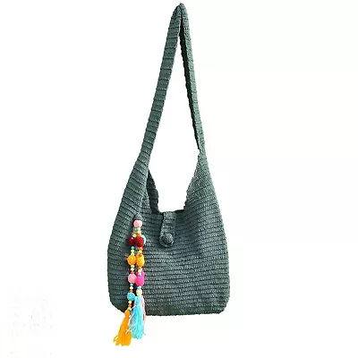 Crochet Shoulder Bag Crochet Tote Bag Retro Bag Vintage Style Bag For Women • $44.99