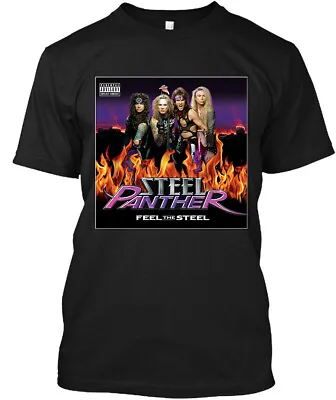 NWT Steel Panther Feel The Steel American Glam Metal Band Album T-Shirt S-4XL • $18.99