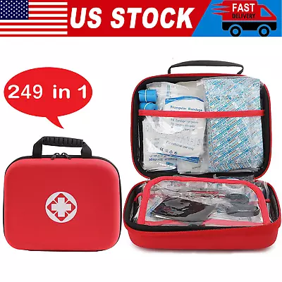 First Aid Kit Medical Emergency Trauma Military Survival Travel Portable • $21.99