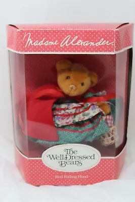 Madame Alexander Well Dressed Bears  Red Riding Hood  Plush New In Box Vintage • $19