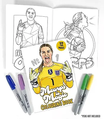 Mary Earps Colouring Book Pack - A5 Size (15x21cm) 12 Pages With 3 Mini Prints • £8