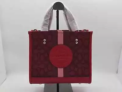 Dempsey Carryall In Signature Jacquard Stripe Coach Patch Womens Handbag • $249