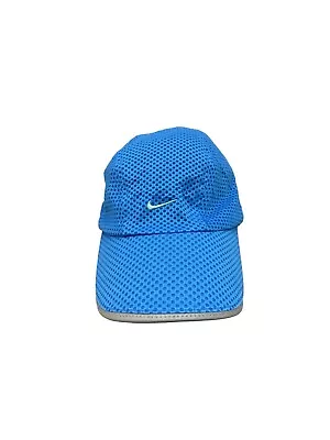 Vintage Nike Aerobill Tailwind Mesh Dri Fit Hat Strap Back Blue • $55