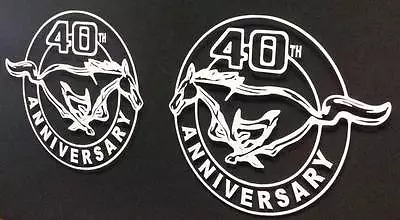 Mustang 40th Anniversary / Vinyl Decal Stickers 5 1/2  Inch On The Longest Side • $8.25