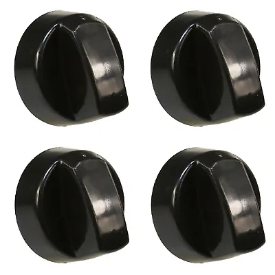 4 X UNIVERSAL HOTPOINT Cooker Oven Hob CONTROL KNOBS BLACK  • £5.79