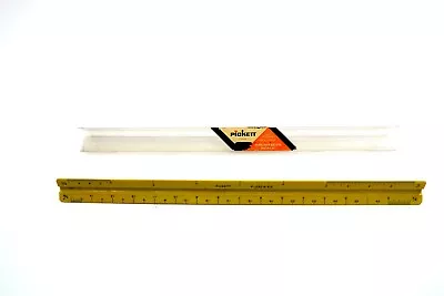 Vintage 12  PICKETT P-232 A-ES Triangular Drafting Architects Scale Ruler  • $8.79