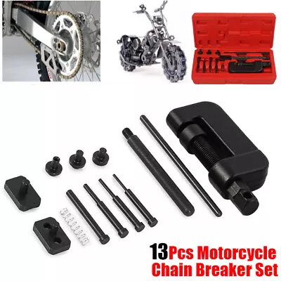 Motorcycle Bike Chain Breaker Splitter Link Riveter Universal Riveting Tool Kit • $21
