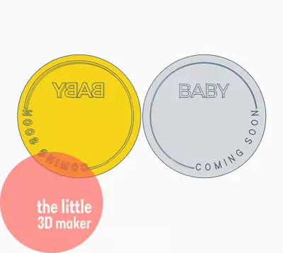 $6.95 • Buy Baby Coming Soon Cookie Cutter Stamp Fondant Embosser Baby Shower
