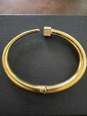 Vita Fede Bracelet Gold Tone Medium Titan Square Bracelet • $47