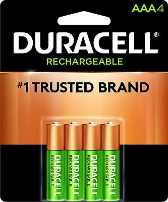 4 Duracell Pre-Charged Rechargeable AAA  Batteries • $16.39