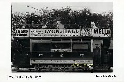 £2.50 • Buy Postcard Pamlin Prints M77 Brighton Tram No 27 Open Top C1910