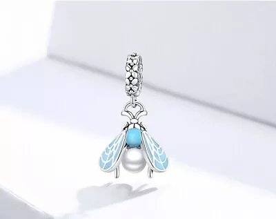 $22.45 • Buy BLUE MOTH S925 Sterling Silver Charm By Charm Heaven 