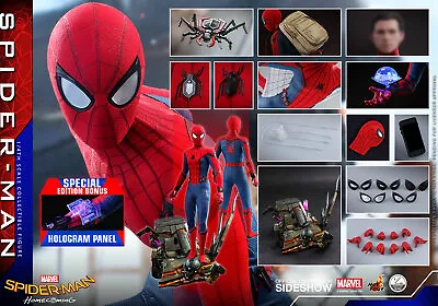 Hot Toys 1/4 Spider-man Homecoming Qs014b Peter Parker Limited Edition Figure • $1109.99