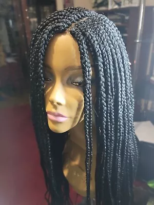 Single Braid 30in Wig. Black. Center Part. Free Shipping. • $149.99