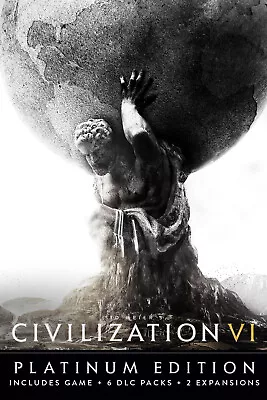 Sid Meier’s Civilization VI (6): Platinum Edition | Steam Key | PC | Aus Seller • $35.95