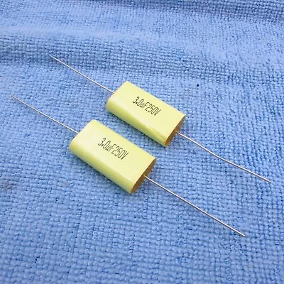 Qty 2  3.0uF 250V Metalized Polyester Film Speaker Crossover Capacitor  • $6.95