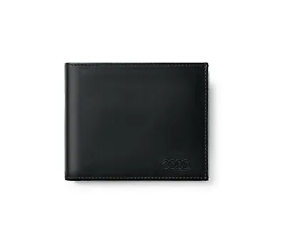 $154 • Buy Audi Men's Leather Wallet 3151900300 Black Cowhide Genuine New
