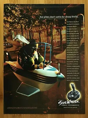 2000 Microsoft SideWinder Force Feedback 2 PC Controller Print Ad/Poster Pop Art • $13.49