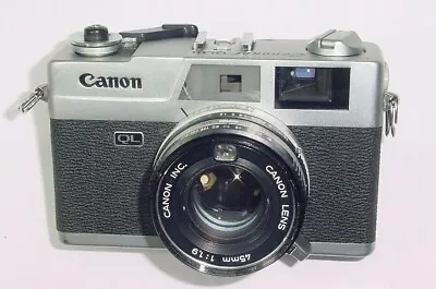 Canon Canonet QL19 QL 35mm Film Rangefinder Manual Camera Canon 45mm F/1.9 Lens • £119.95