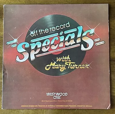 ERIC CLAPTON Westwood One Off The Record Specials W/Mary Turner Show #90-20 • $60