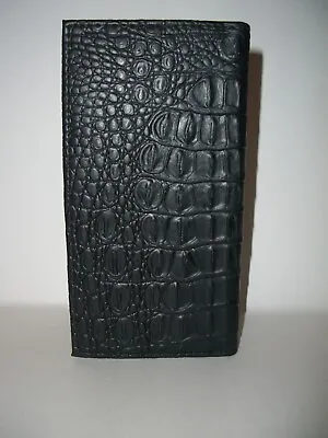 Mens Wallet Long Genuine Leather Crocodile Print Chek Book  Credit Holder Wallet • $11