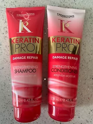 Creightons Pro Keratin Shampoo&Conditioner / Set 2x250ml Professional New • £9.99