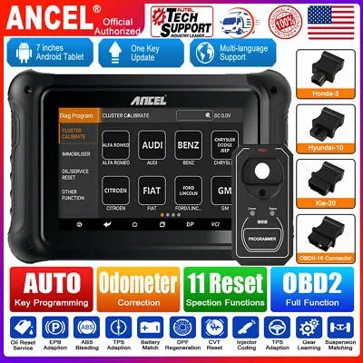 Car Key Programmer Cluster Mileage Odometer Correction OBD2 IMMO Diagnostic Tool • $899