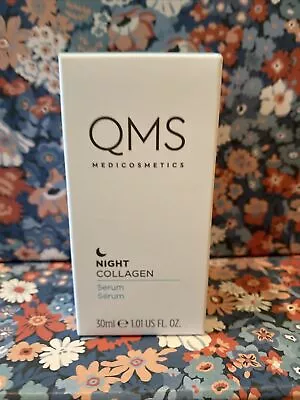 Genuine & SEALED QMS Medicosmetics 🌸 Night Collagen Serum 30ml New & Fresh • £32.95