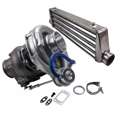 T04E Turbo Charger +HP Stage III Wastegate+ 27x7x2.5 2.5  Universal Intercooler • $193.80